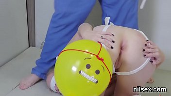 Preview 3 of Pounding Busty London P5 - Wicked sweetie is taken in asshole loony bin for painful treatment