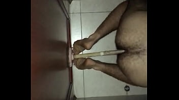 Preview 3 of Mother Teach Teen - Gay teen takes plunger in ass