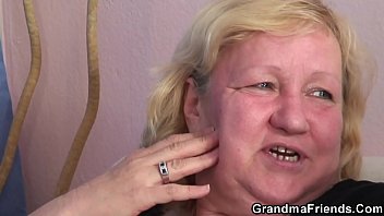 Preview 2 of Horse And Girles - Old granny double blowjob and 3some sex