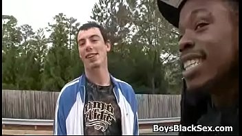 Preview 3 of Iman Squirt - White Gay Sexy Teen Boy Enjoy Big Black Cock 04