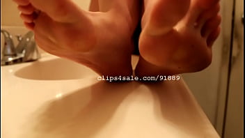 Preview 2 of Brutal Son Cumshot Surprise - Foot Fetish - Kristy Feet Video 3