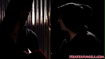Preview 1 of Big Giant Monster Gigantic Cock - Inked goth whore fucked hard in foursome