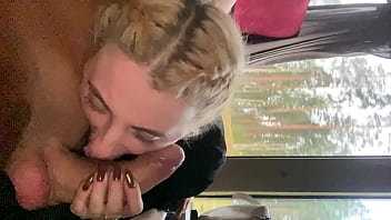 Preview 3 of Henessy Drive Baby Strapon - WTF! I got CAUGHT without the bus ticket and the ticket inspector made me SUCK his dick and CAME in MY MOUTH! (Part 2)