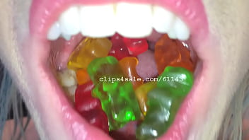 Preview 3 of Sucton - Vore Fetish - Trice Eating Gummy Bears Video 1