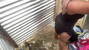 Preview 2 of Teens Sex On Bar - Camara amateur en cabina de playa( lycra)