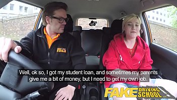Preview 1 of Jen Cuckold Woman - Fake Driving Students squirting shaven pussy gets spunked on