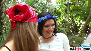 Preview 1 of Bhai Behan Xxxxx Video Rcording - Camping girls sharing a dick
