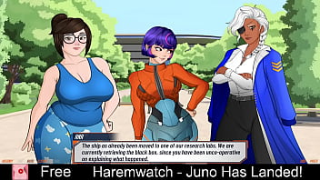 Preview 3 of Lisa Honeymoon - Haremwatch - Juno Has Landed!