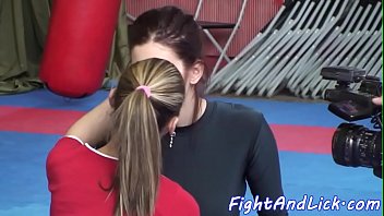Preview 4 of Dominicanos - Lesbo cheerleader pussylicked after catfight
