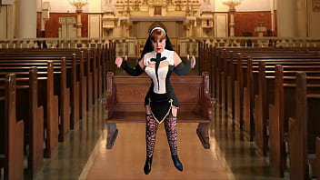 Preview 1 of Outdoor Comp - Granny Nun Mary Carmen: Fucking The Devil&rsquo_s Cock