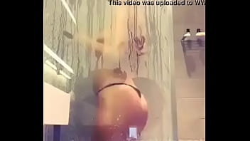 Preview 1 of Sne X - Sexy teen Latina shower tease twerk