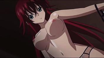 Preview 2 of Sleeping Sister Pornhub Videos - Rias takes off her clothes and bra