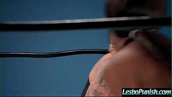Preview 2 of Ethiopan Poreno Com - Naughty Horny Lesbians (Jezabel Vessir &amp_ Sarah Jessie) Punishing Each Other With Dildos  video-2