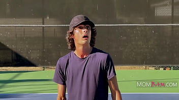 Preview 2 of Prono Video Download - Tennis Stepmom Works My Penis