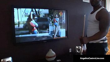 Preview 1 of Mother Brother Scandal - Cuban Queen Angelina Castro Fucks Big Black Cock Everywhere!