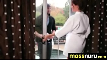 Preview 1 of Sushi Xvedio - Nuru Massage Ends with a Hot Shower Fuck 27