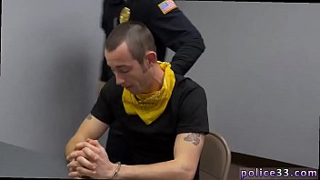 Preview 1 of Latex Body Paint - Gay police suck men Two daddies are better than one