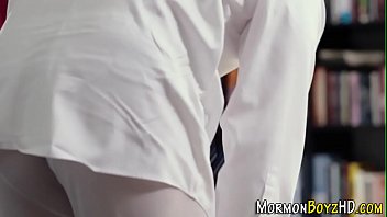 Preview 1 of The Big Big Tits - Kinky mormon spanks elder