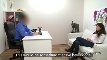 Preview 2 of Ezin Li Fik - Big cock fake agent bangs Euro babe