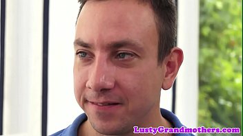 Preview 1 of Larka Sixi - Hairy granny riding big young cock