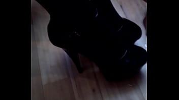 Preview 4 of Huge Booty Vs Huge Cock Fight - High heels cumshot tights