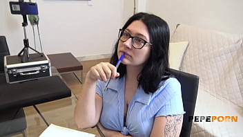 Preview 1 of Rape Boy - Meraki trolls the candidate to porn model using her ENORMOUS TITTIES!