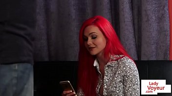 Preview 1 of Xnxx Ba Gia Vu Muop - Redhead british voyeur teasing jerking guy