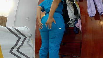 Preview 2 of Big Tigt - camara amteur registra enfermera sexy