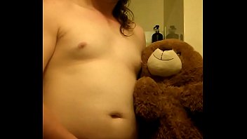 Preview 1 of Bbw Black Porn Sex - Sissy boy fucking her little stuffie bear