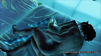 Preview 2 of Amateur Ass Anal - Cute Small Virtual Asian Babe Blows And Fucks Doggystyle In Adult Dating Game!