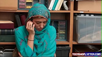 Preview 1 of Nela Stojanovic Porno - Hot Muslim Teen Shoplyfter Caught &amp_