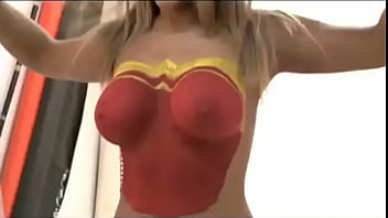 Preview 2 of Black Grann - Cecilia Oviedo Bodypainting para Diario Popular