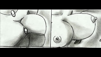 Preview 2 of Plus One 8 Com - Giantess Growth Breast Expansion (Animated Comic Comp. 2)