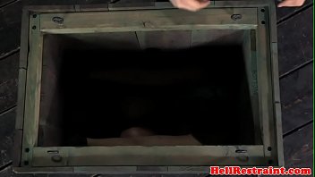 Preview 2 of Fu Hard - Busty bdsm sub tied and caned by guy