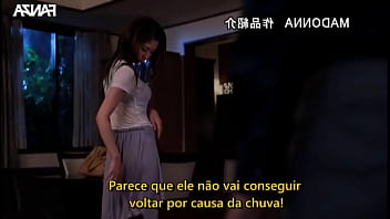 Preview 1 of Gay 21 Yo Boy - Professora fica presa na aula por causa da chuva (Legendado) Sato Shion