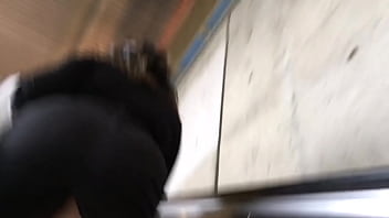 Preview 2 of Rigorous Fingering - Nice asian ass from public train