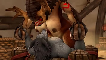 Preview 2 of Anal Tango - Worgen fun