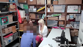 Preview 3 of Fresh Tube Porn Johnny Te - Busty teen thief busted and fucked by a security guard