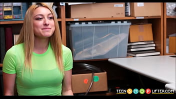 Preview 1 of Asian Tjaneed Tiny - TeenShoplifter.com - Hot Blonde Teen Caught Shoplifting Sex With Guard For No Charges - Alexa Raye
