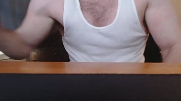 Preview 3 of Mom Annabelle Flowers Toothbrush - 9 inch fit white boy strokes and licks cock for the camera
