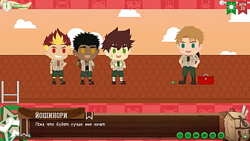 Preview 2 of Kiss Giril - Game: Friends Camp,  Path 2,  Episode 52 - Penis Graffiti (Russian voiceover)