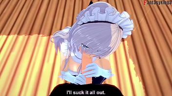 Preview 2 of Inch Brutal - Belfast invites me to lunch and fuck me | Azurlane | Watch Full Movie and POV version on Sheer &amp_ PTRN: Fantasyking3