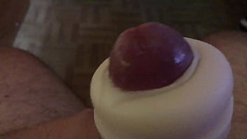 Preview 2 of Horses Fuke Lady - Tons of pre cum in this fleshlight handjob