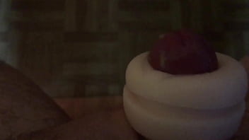 Preview 3 of Horses Fuke Lady - Tons of pre cum in this fleshlight handjob