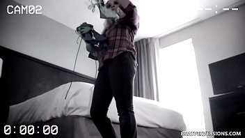 Preview 1 of Guys Eat Shemale Cum Shots - Voyeur Cam at her Room