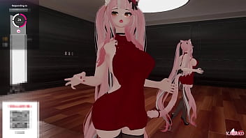 Preview 4 of Daughter Catch Mom And Friend - Catgirl gets Vibed and Fucked -- Simps &amp_ Chatters Tease this Spicy Catgirl till she CUMS