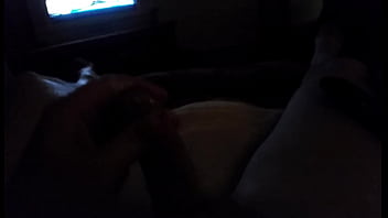 Preview 4 of Kario Xxx - Me jerking and cumming watching bisex porn