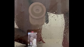 Preview 1 of Bay Sex Hnidi - Fucking my big dildo in shower