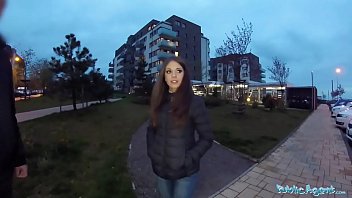 Preview 2 of Niki Luv - Public Agent Sexy shy Russian babe fucked by a stranger