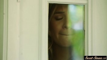 Preview 2 of Sexjordan - Cocksucking stepsister pounded outdoors